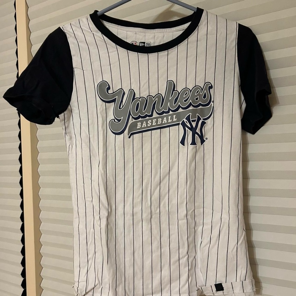 New Era Yankees Kids Tee - Black and White